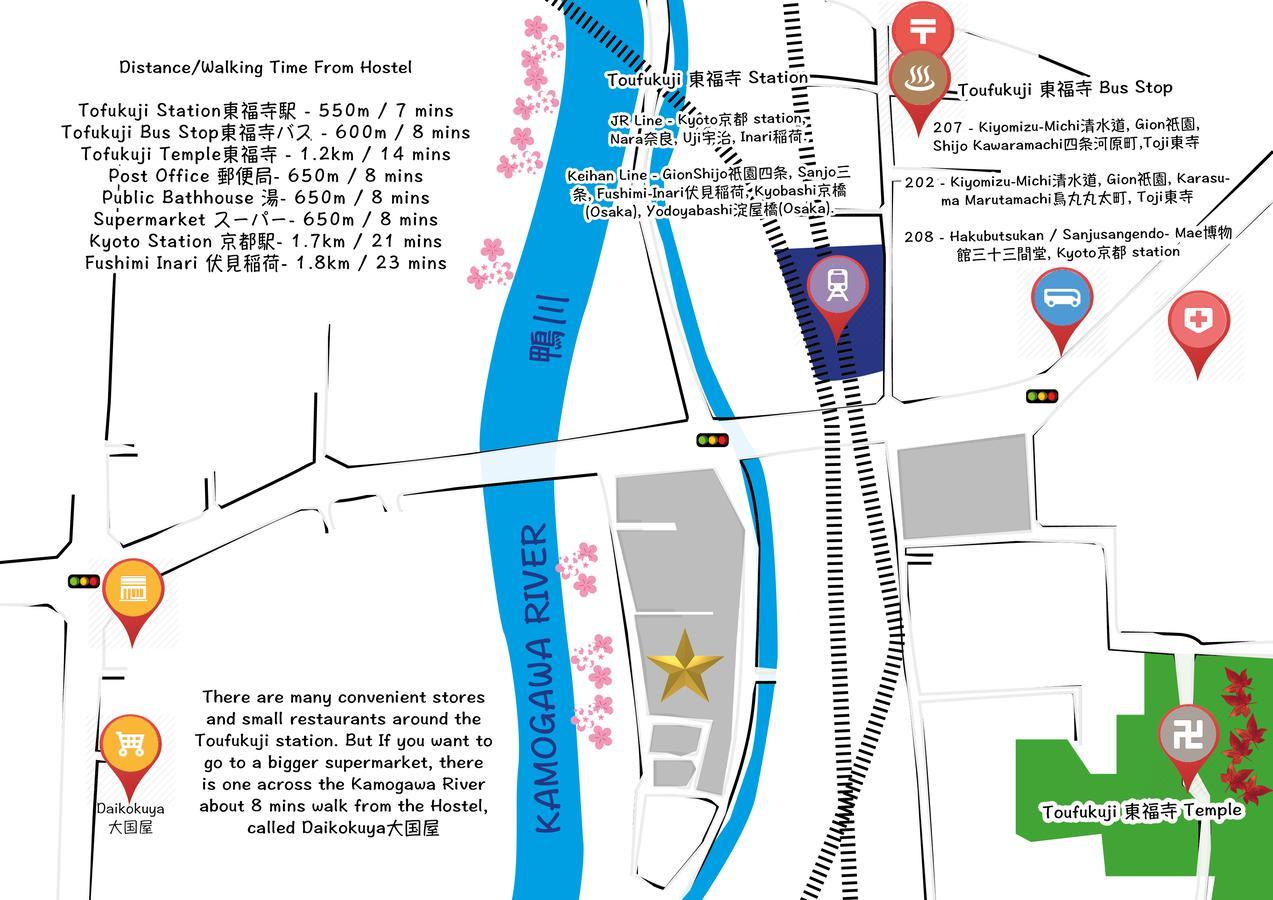 Art Stay In Tofukuji Киото Екстериор снимка